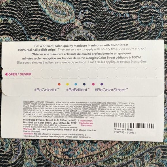 Color Street |  Show and Shell, tortoise design, creme finish - Picture 4 of 16